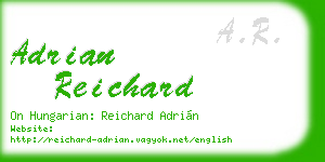 adrian reichard business card