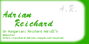 adrian reichard business card